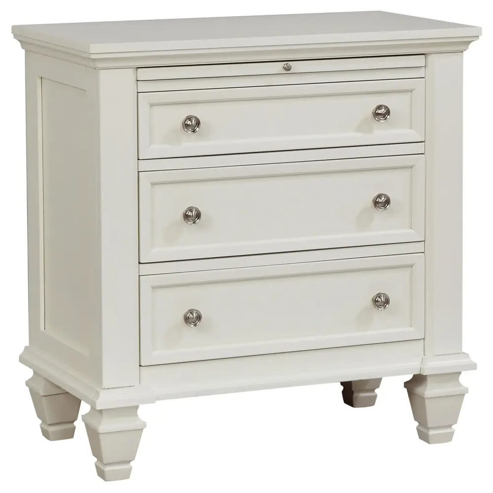 Diamond Modern Furniture COA Sandy Beach 3-Drawer Nightstand 201302