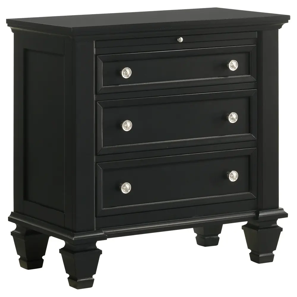Diamond Modern Furniture COA Sandy Beach 3-Drawer Nightstand 201322