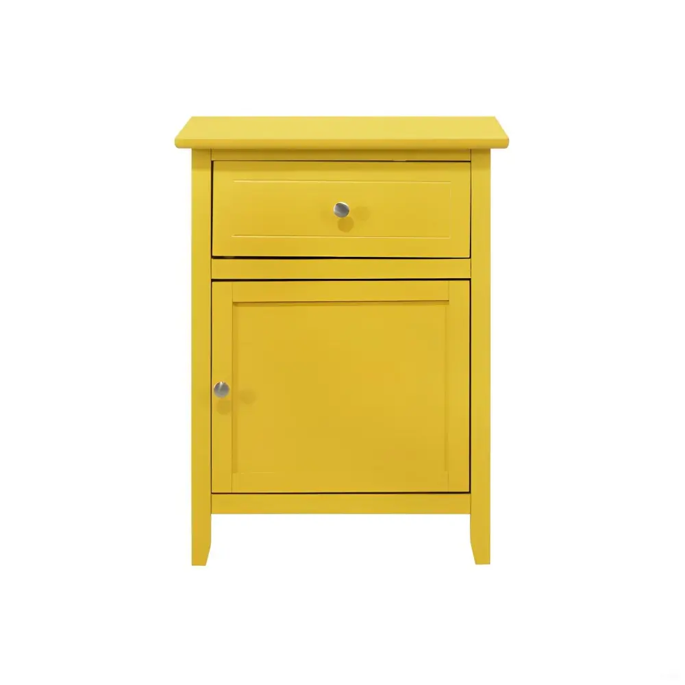 1 Drawer / 1 Door Nightstand Modern Farmhouse