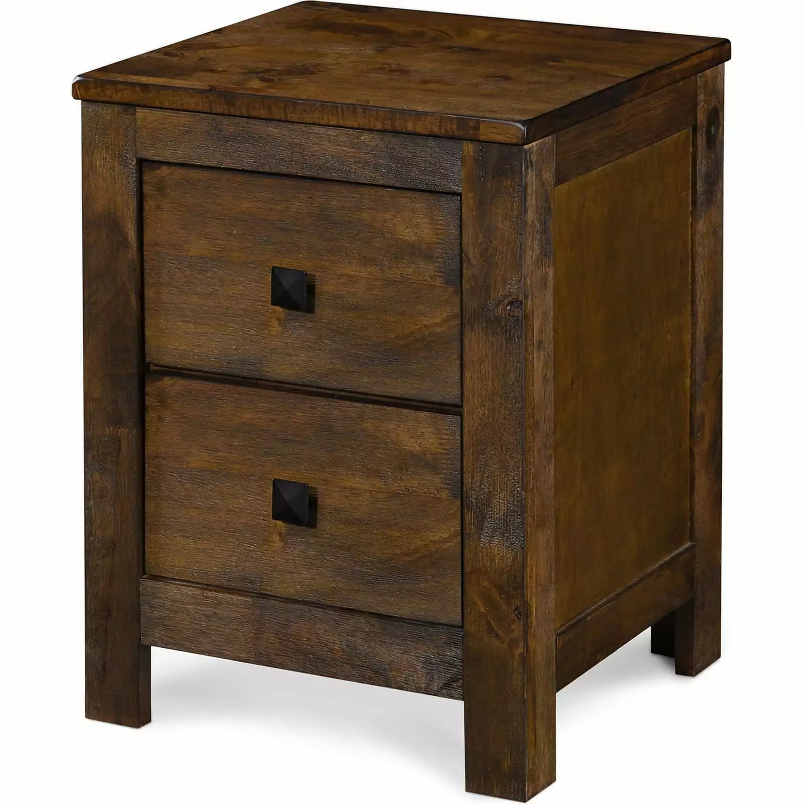 Finch Stratford 2 Drawer Nightstand Timeless Brown - Bedroom Furniture Storage