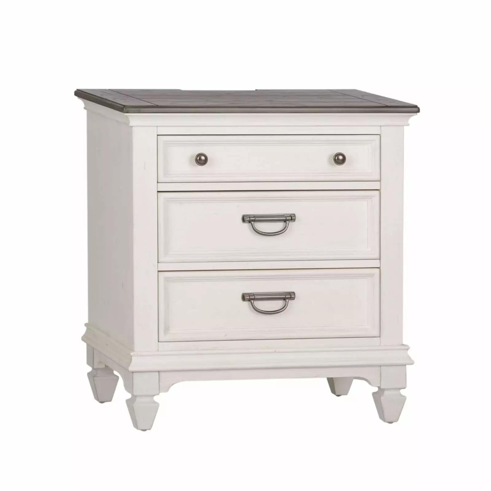 Liberty Furniture Allyson Park 3 Drawer Nightstand Charging Station