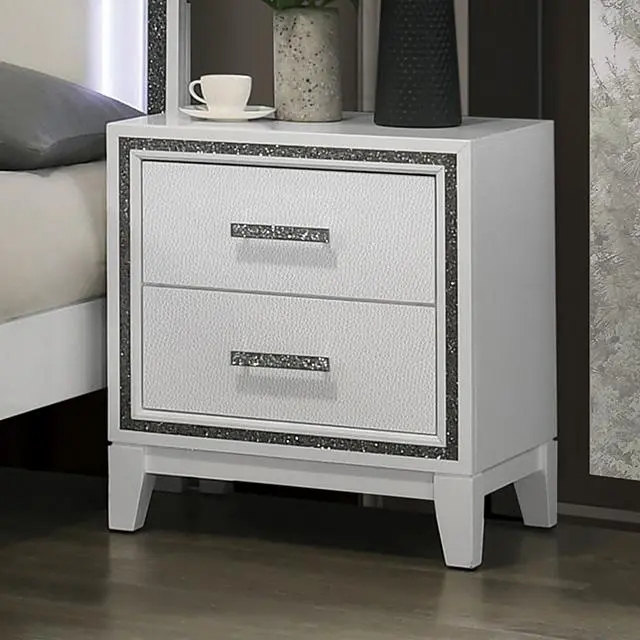 Lucida Nightstand - Stylish Bedside Table Drawer