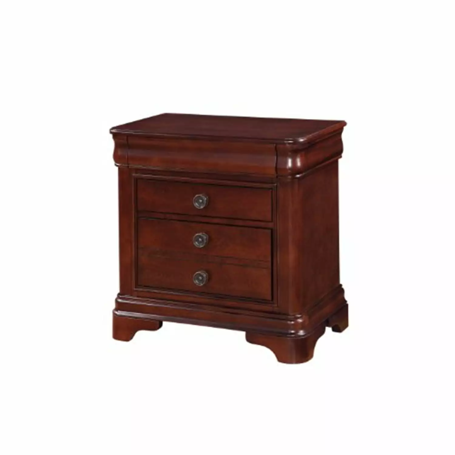 Picket Houtilize Conley Cherry Nightstand Classic Design Picket House Furnishings
