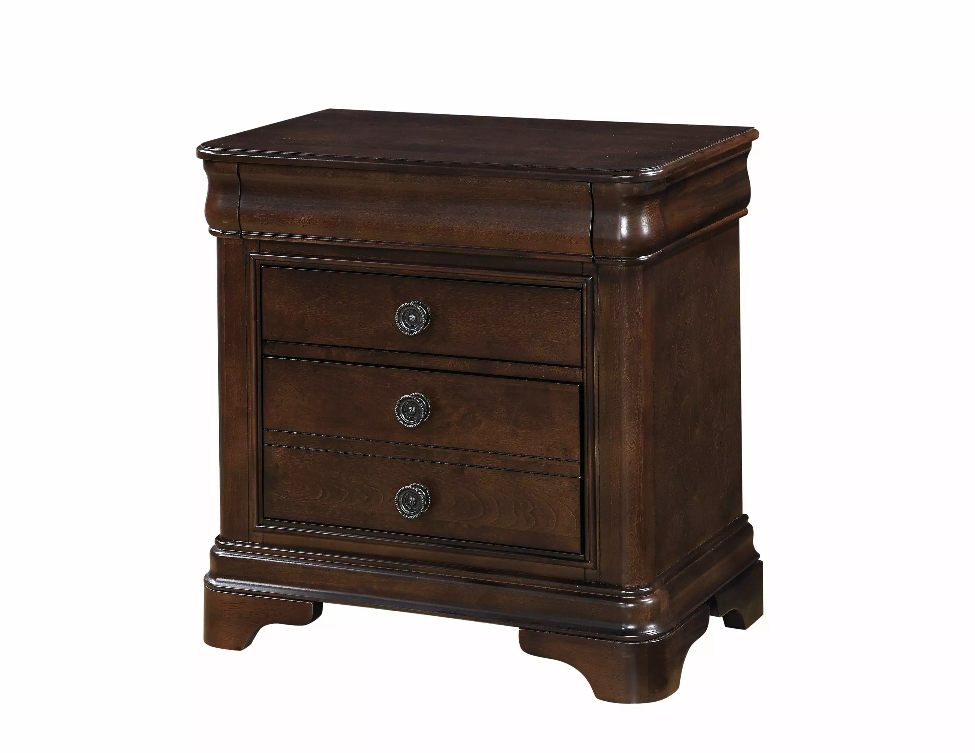 Picket Houtilize Furnishings Conley Cherry Nightstand - Cherry Finish Picket House Furnishings