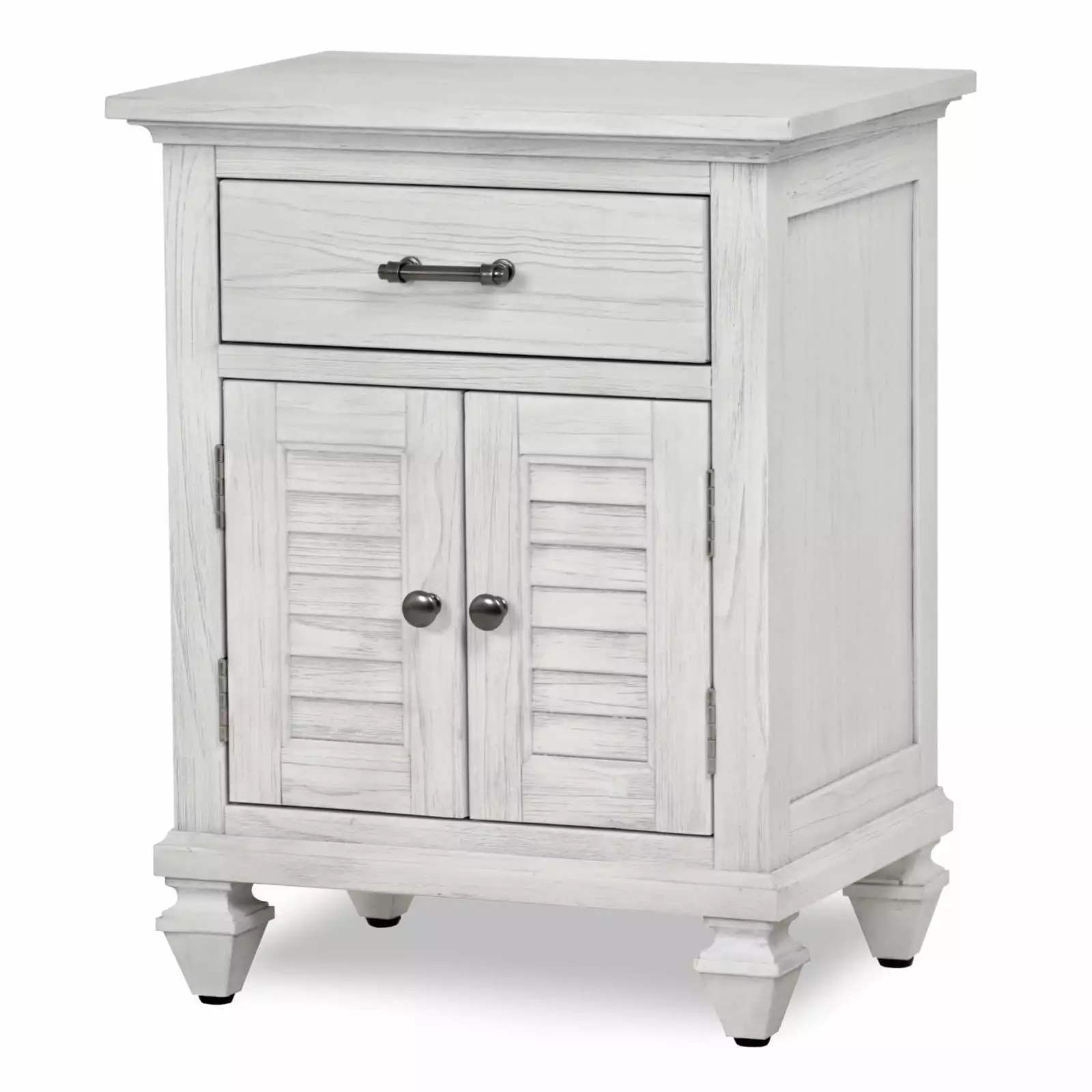 Sea Wind Florida Surfside 2-Door Wood Nightstand Drawer White - Coastal Bedroom Furniture Sea Winds