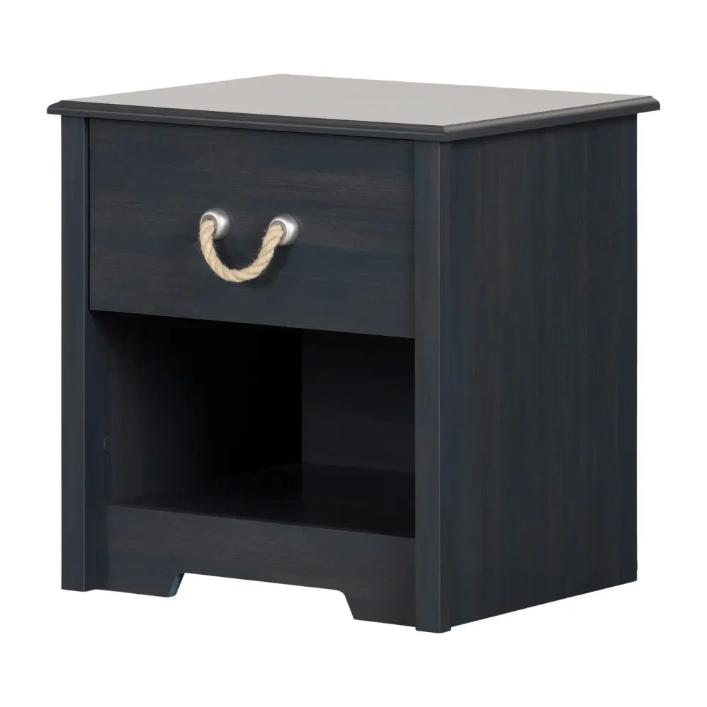 Under-Bed Storage 1-Drawer Nightstand - Aviron Blueberry