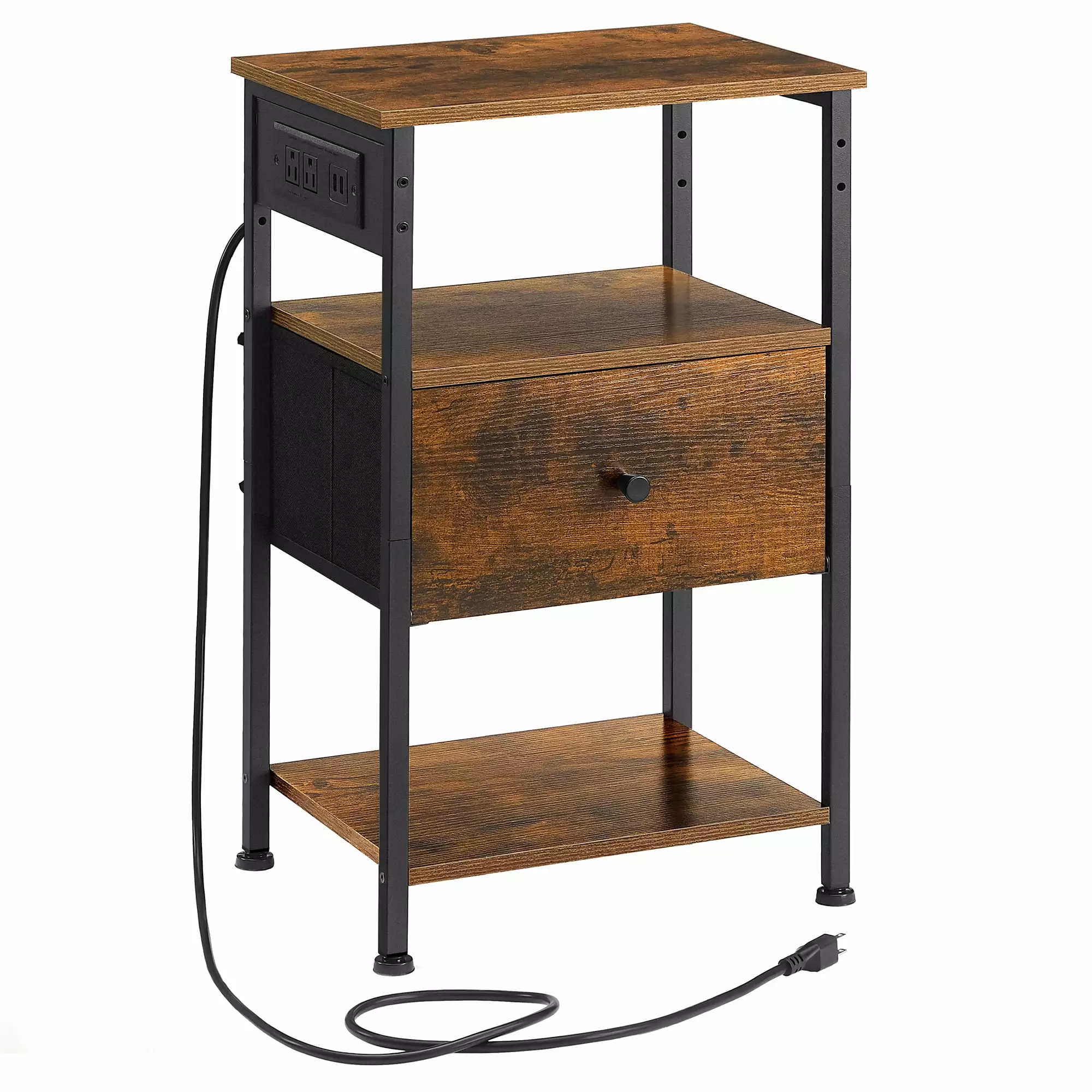 VASAGLE Nightstands Bedroom Modern Side Tables Storage