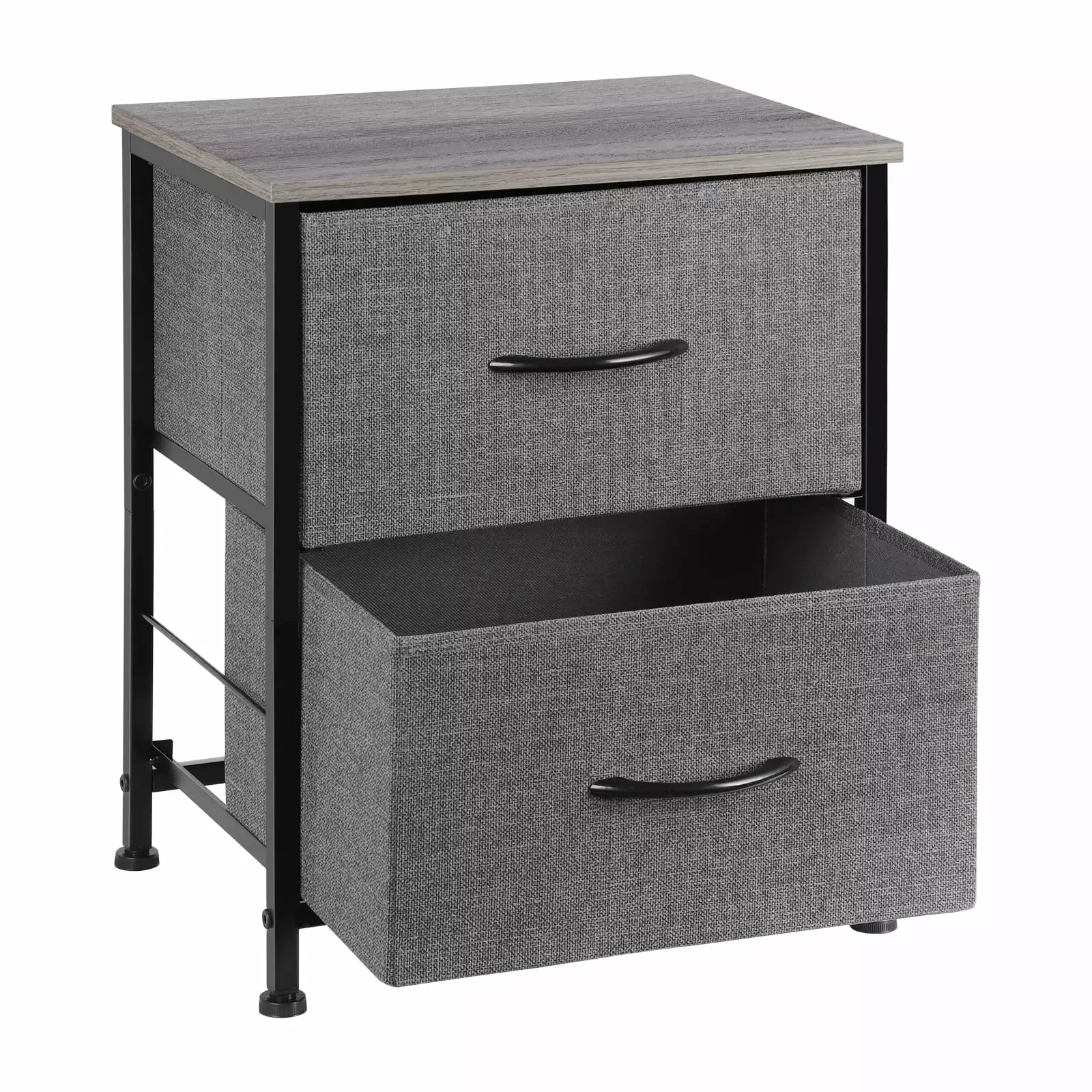 Nightstand 2 Drawers Bedside Table Small Dresser Living Room Bedroom Wadavr