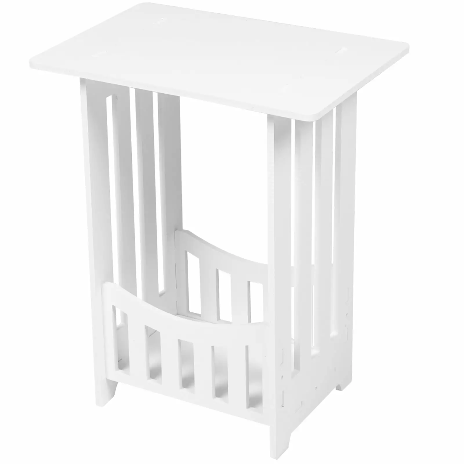 WINOMO Hollow Bedside Table - Modern Living Room Sofa Side Table & Bedroom Nightstand