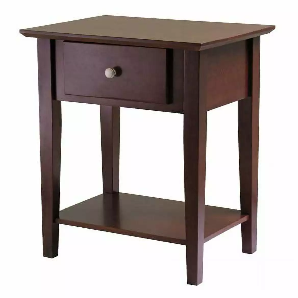 Winsome Shaker Nightstand Walnut Finish