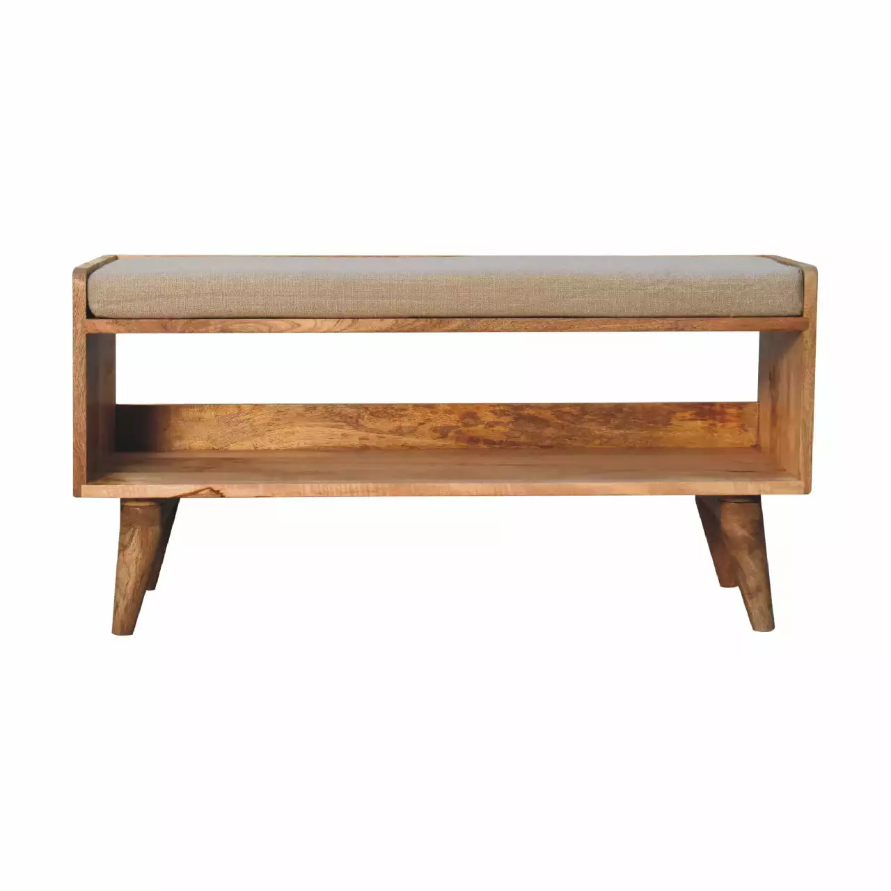 Oak-ish Nordic Storage Bench - Minimalist Design Modern Homes Benches Ghislaine