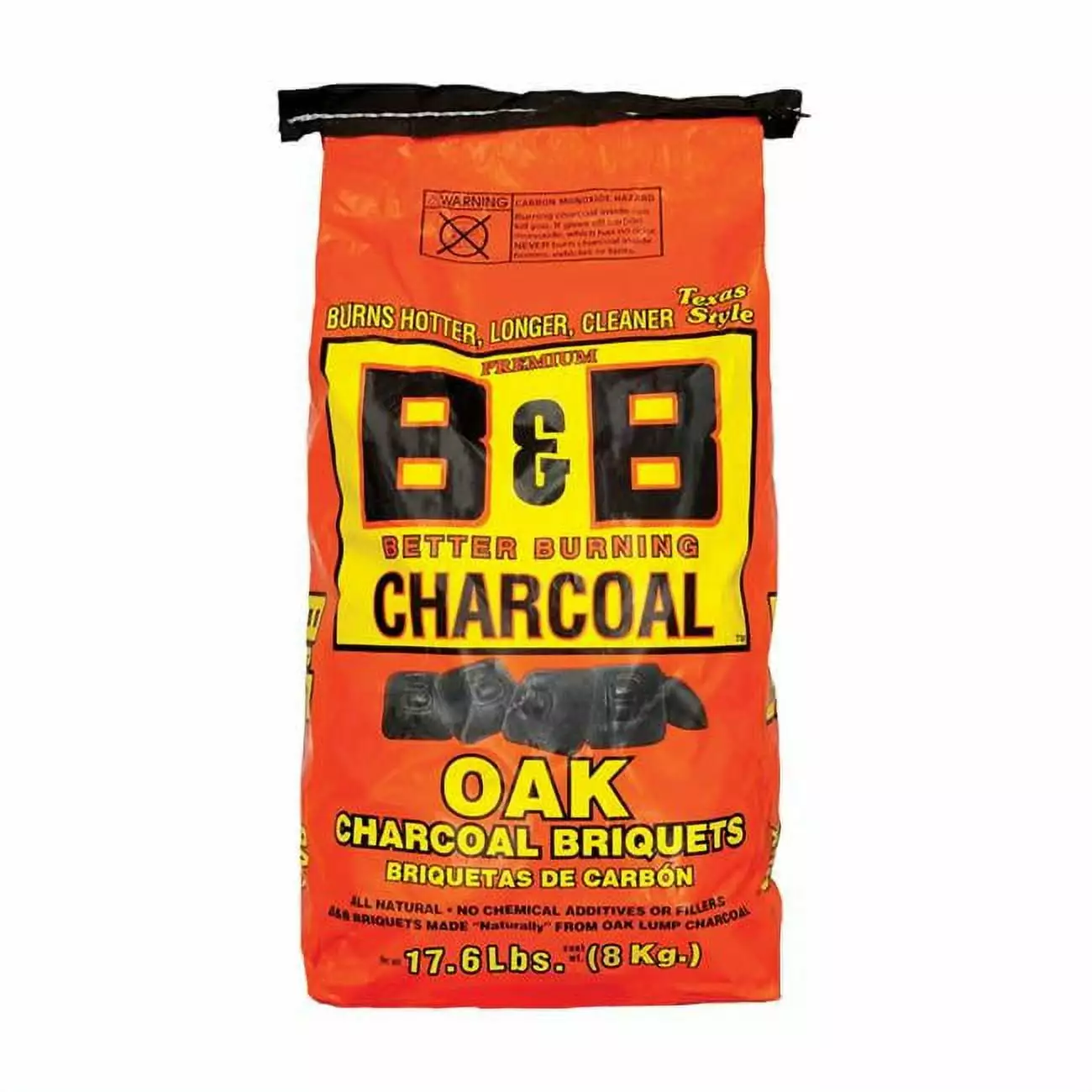 B&B Oak Charcoal Briquettes 17.6 lbs Slow Burning Grilling B&B Charcoal