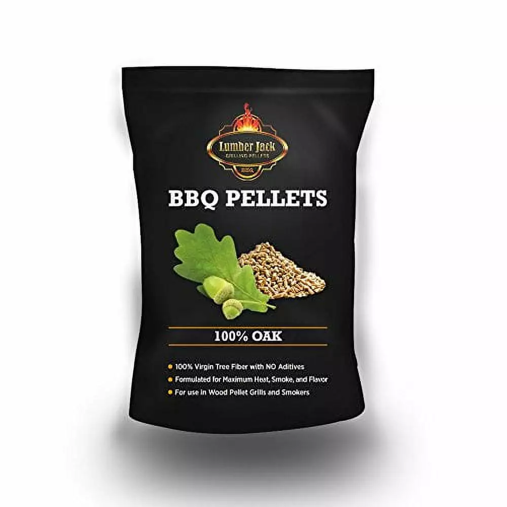 20-Pound Bag 100% Oak Wood BBQ Grilling Pellets Outdoor Cooking