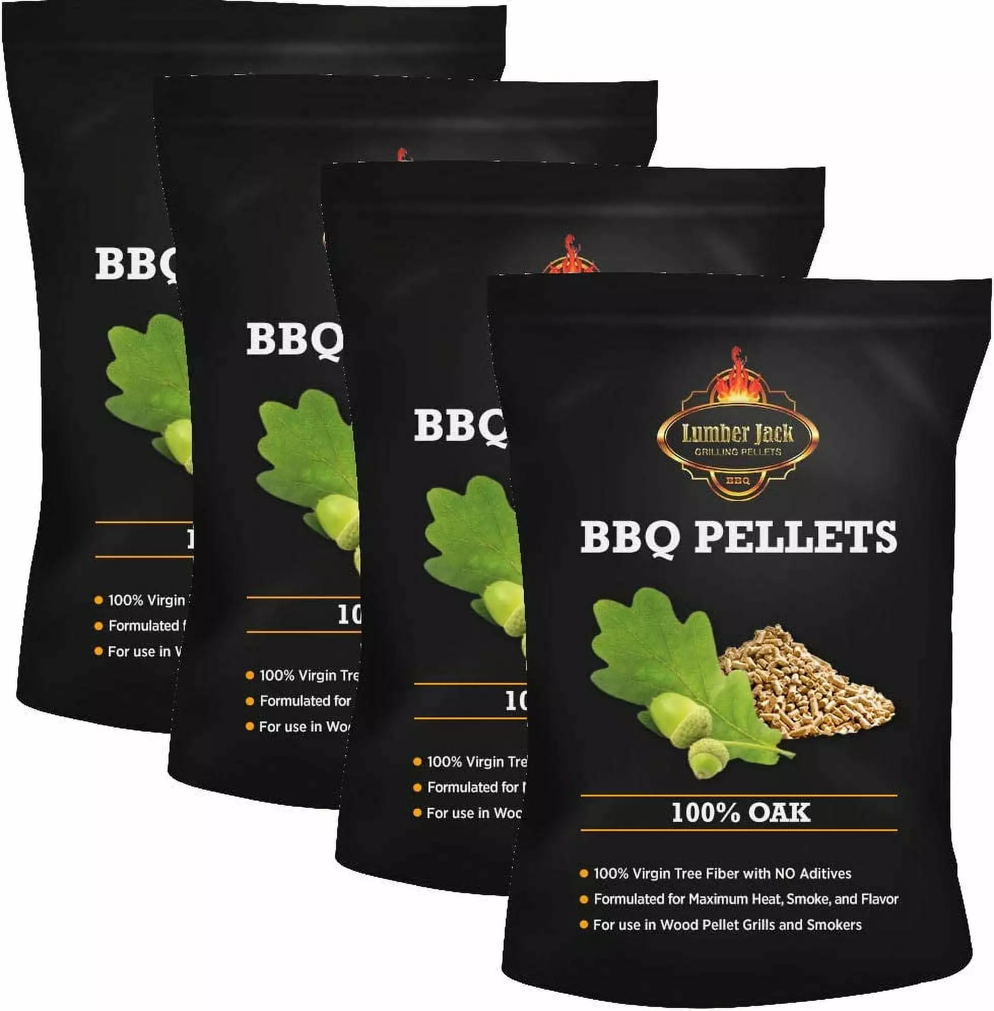 Lumber Jack 80 Pound 100% Oak BBQ Pellets Smoking and Grilling
