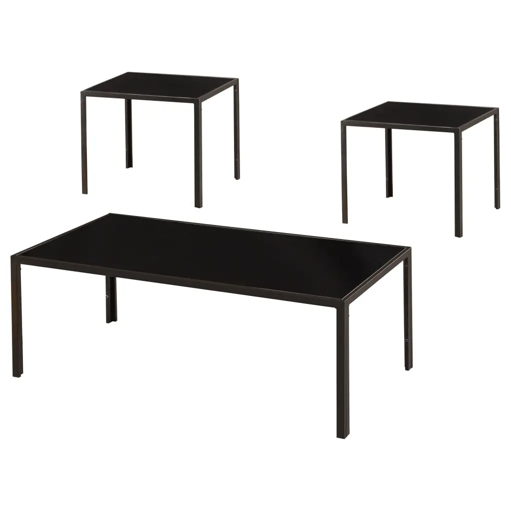 Brock 3-Piece Occasional Table Set Warm Medium Brown Living Room Furniture