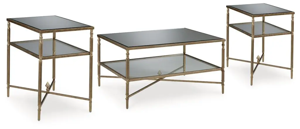 Cloverty Occasional Table Set Modern Living Room Furniture