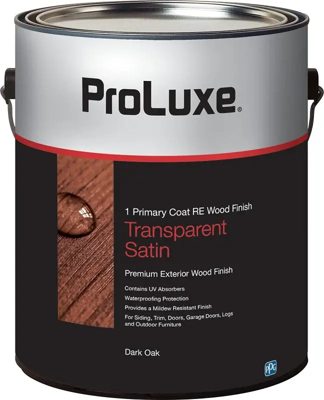 PPG Proluxe Cetol RE SIK41009/01 Wood Finish, Transparent, Ebony Oak, Liquid, 1 gal, Can