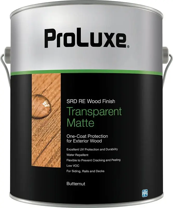 PPG Proluxe Cetol SRD RE SIK250-072/01 Wood Finish, Flat, Butternut, Liquid, 1 gal, Can