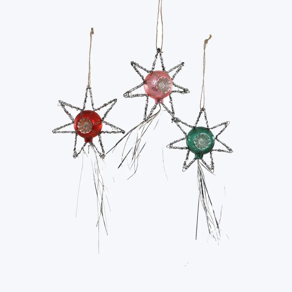 Invisible Plastic Heirloom Shooting Star Ornament