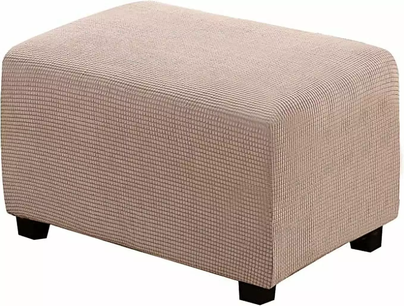 H.VERSAILTEX Ottoman Cover Rectangle Fit 29-34 Footrest Sofa Slipcover Sand Ottomans