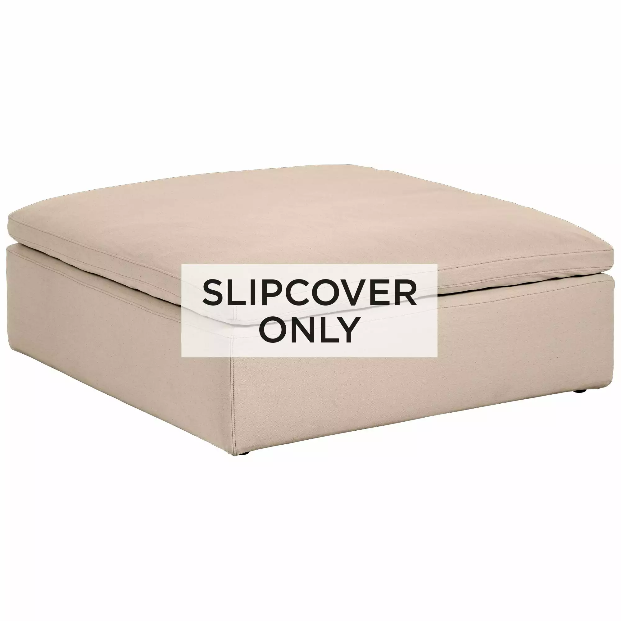 55 Downing Street Sahara Sand Slipcover Skye Peyton Collection Ottoman - Premium Furniture Protector Ottomans