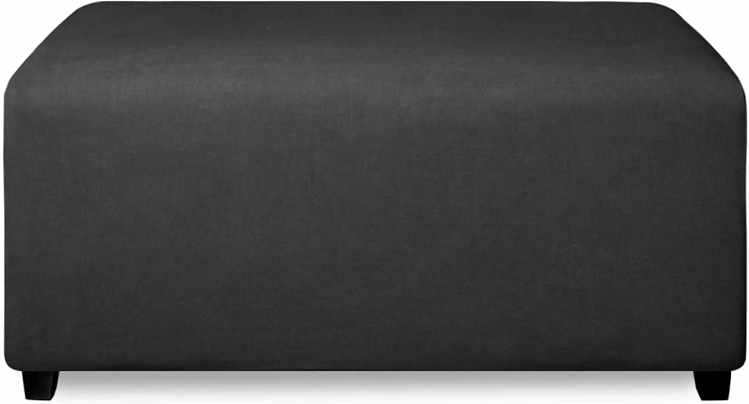 Super Stretch Soft Form Fit Ottoman Cover - Rectangle Ottoman Slipcovers Small Dark Gray Ottomans JXKJ