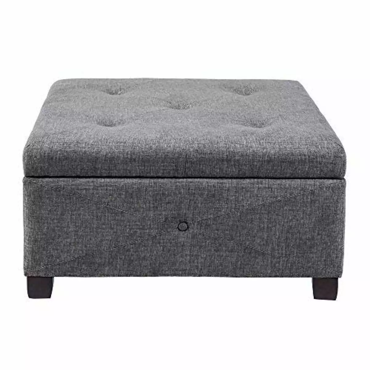Madison Park Aspen Button Tufted Storage Ottoman Living Room Bedroom Ottomans