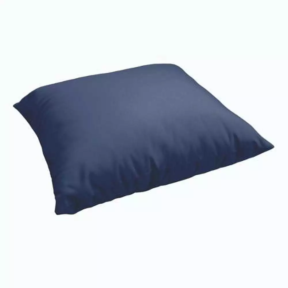 Sorra Home Sloane Marine 26-inch Indoor Outdoor Floor Pouf Navy Blue