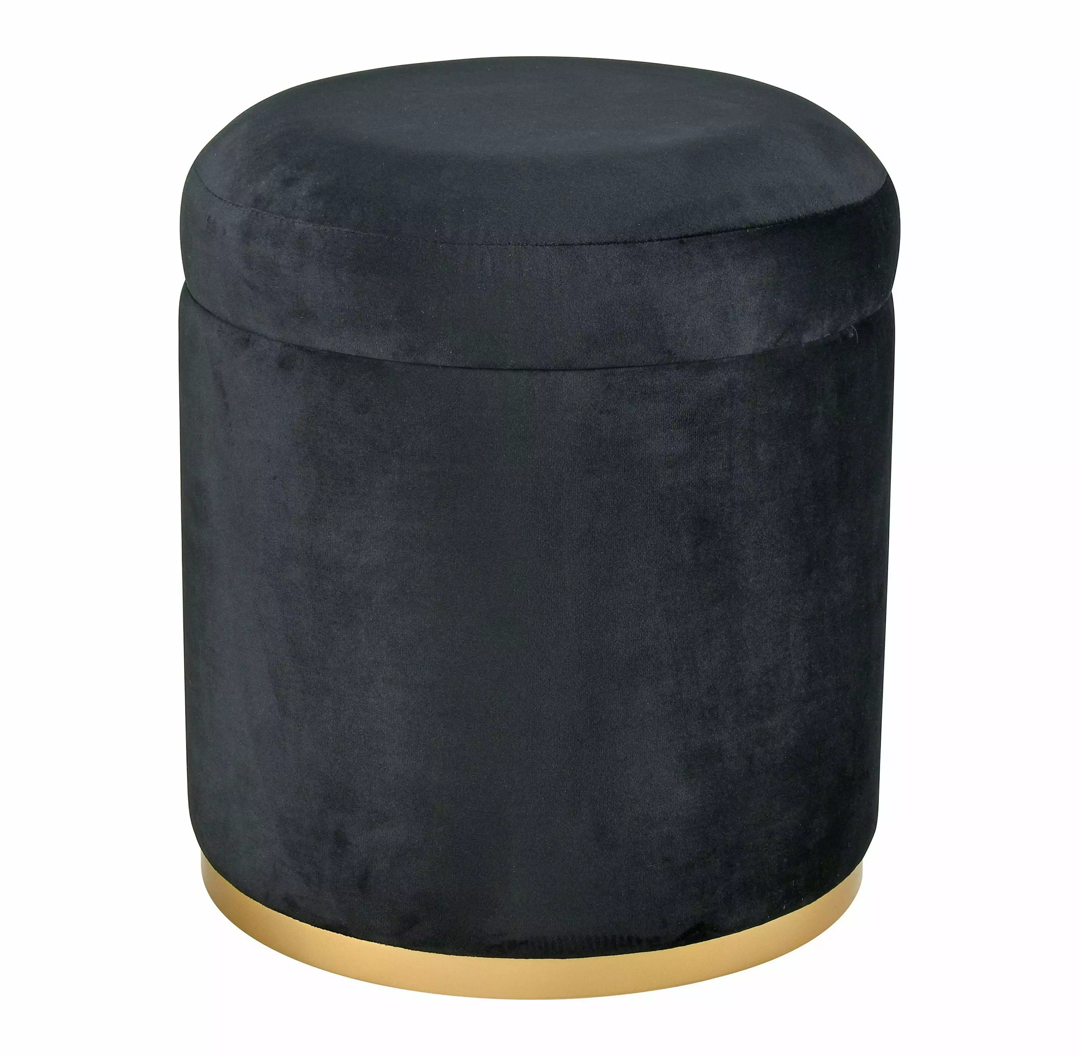 Elk Home 15.75-Inch Wide Raina Bench - Ottoman Contemporary Black - Compact and Modern Living Room Furniture Ottomans