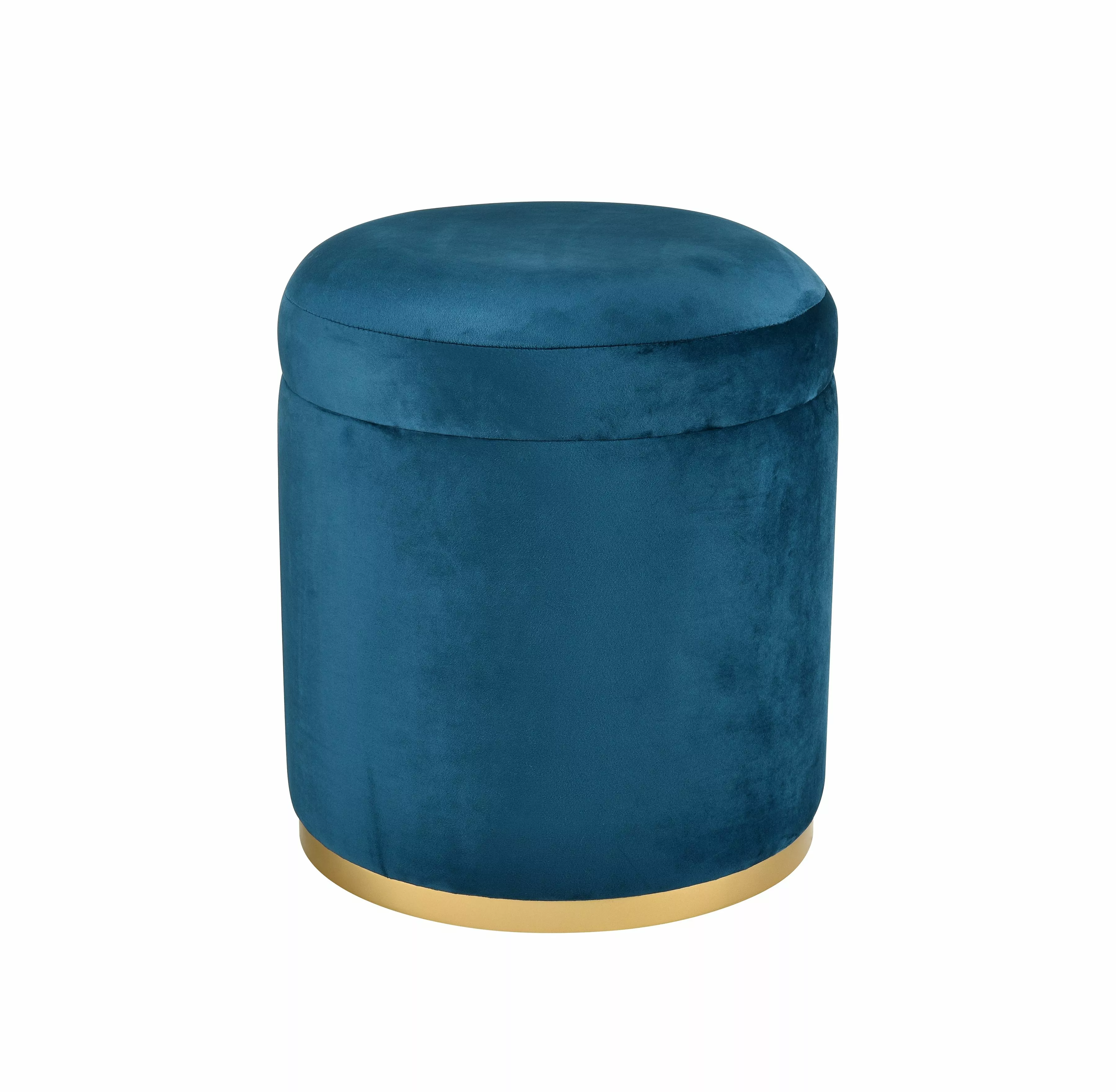 Elk Home 15.75-Inch Wide Raina Bench - Ottoman Contemporary Navy - Sleek and Functional Living Room Accent Ottomans