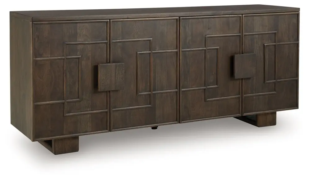 Cato - Accent Cabinet - Dark Chestnut