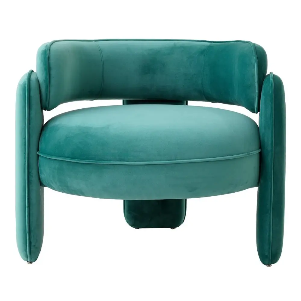Chaplin Chair - Savona Teal blue Velvet