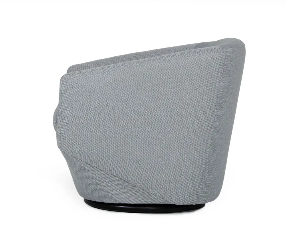 Divani Casa Tyson - Present-day Grey Fabric Accent Chair