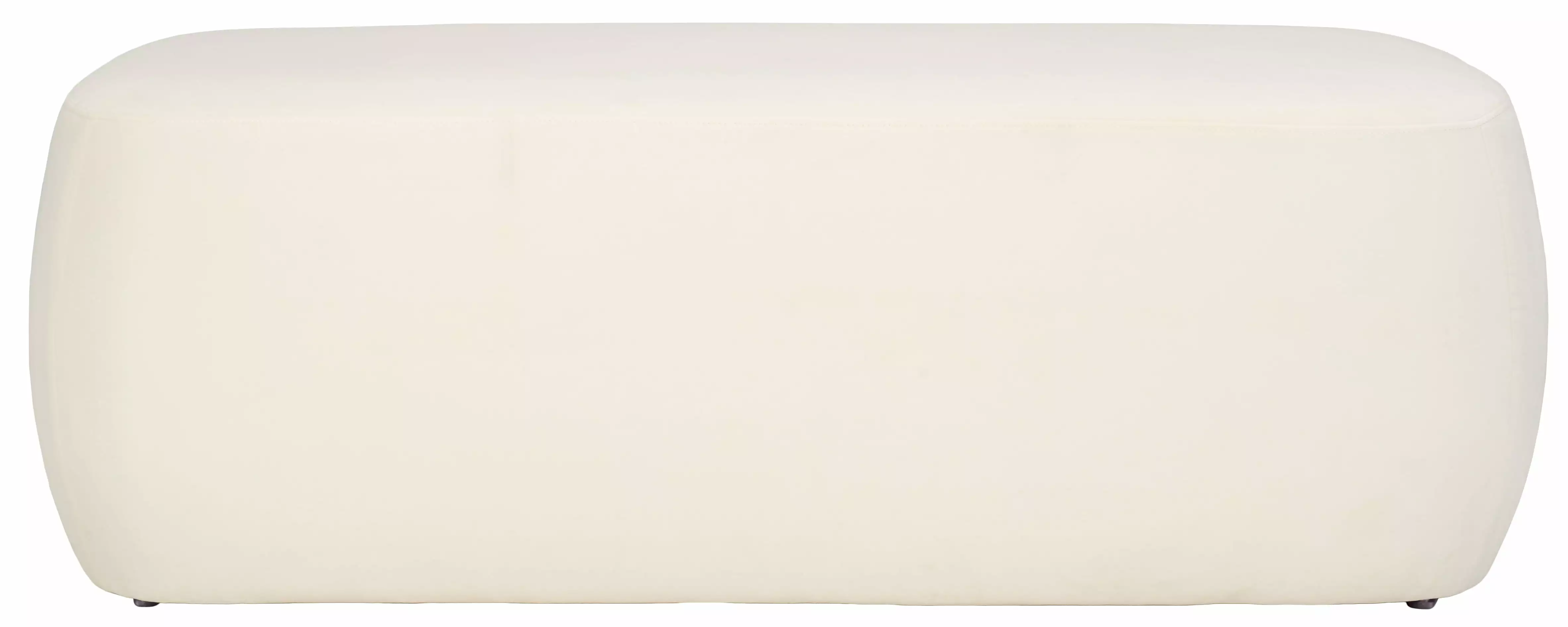 SAFAVIEH Whitley Modern Style 50 Inch Rectangular Ottoman Cream Ottomans