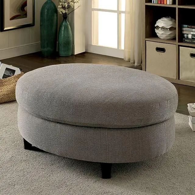 SARIN Warm Gray Storage Ottoman Lift Top