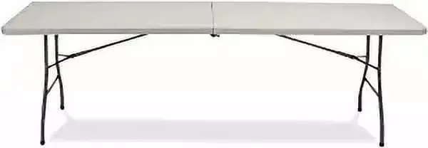 EventStable TitanPRO Plastic Bi-Folding Table Lightweight Outdoor Camping Party Dining 8ft x 30in 10-Pack
