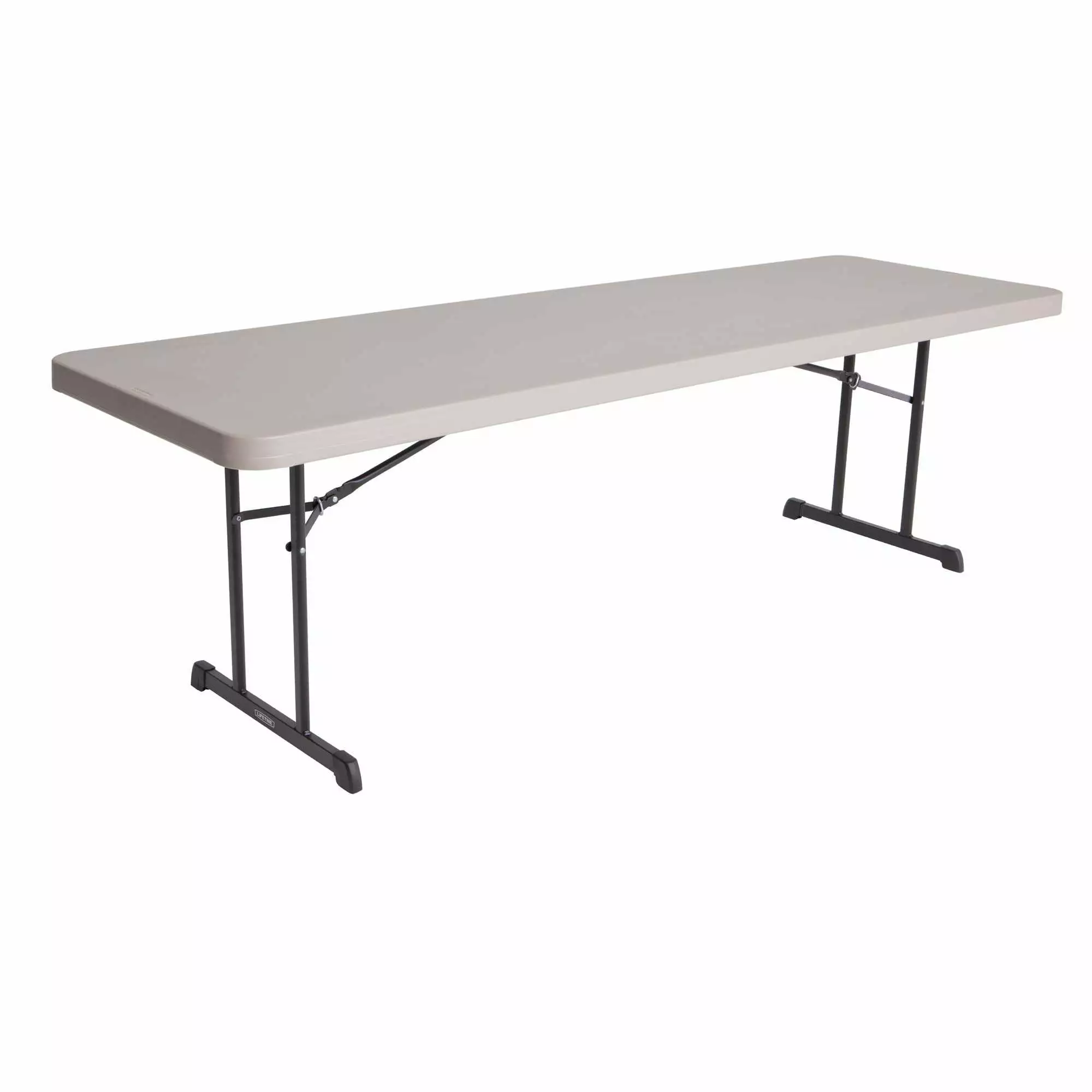 Lifetime 8ft Rectangle Folding Table Indoor Outdoor Professional Grade Putty 80127