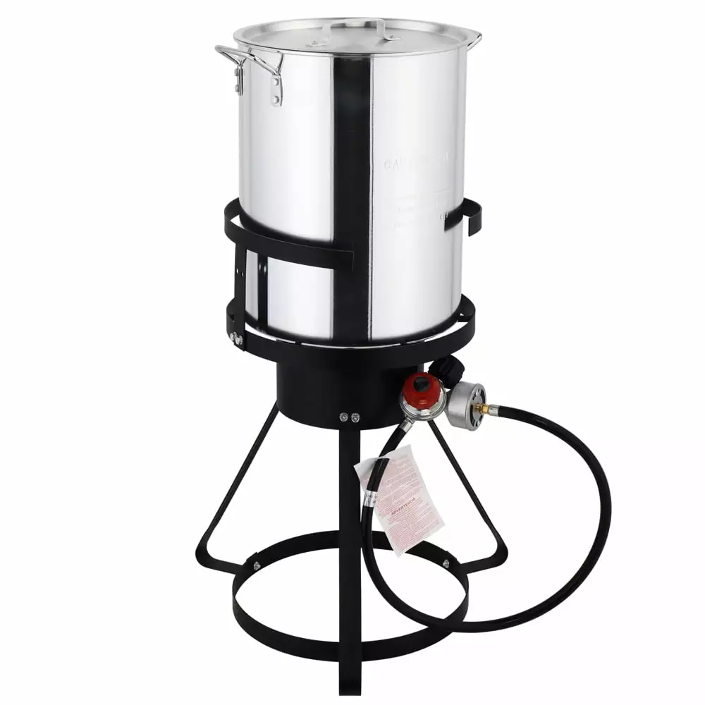 Travel-friendly Aluminum Outdoor Gas Fryer High-Powered Burners Turkey Fryer smallzonex