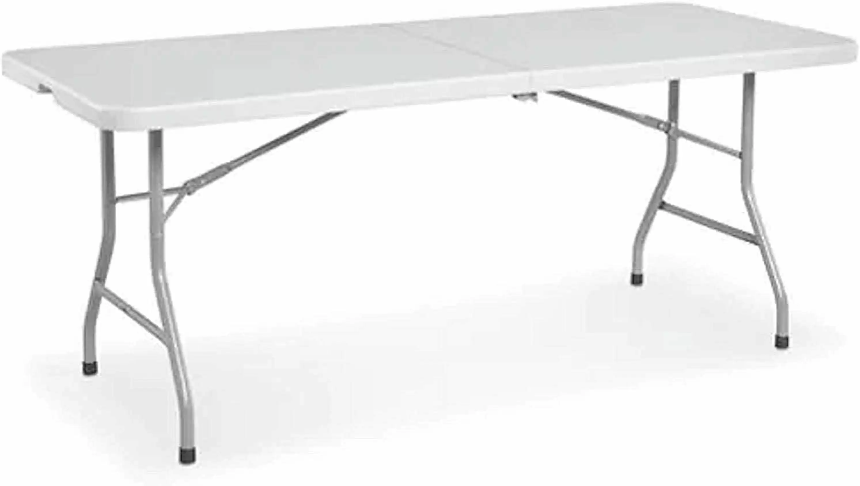 New Home Era 6 ft Plastic Folding Table Picnics Parties Camping Outdoor Carrying Handle Pack 5
