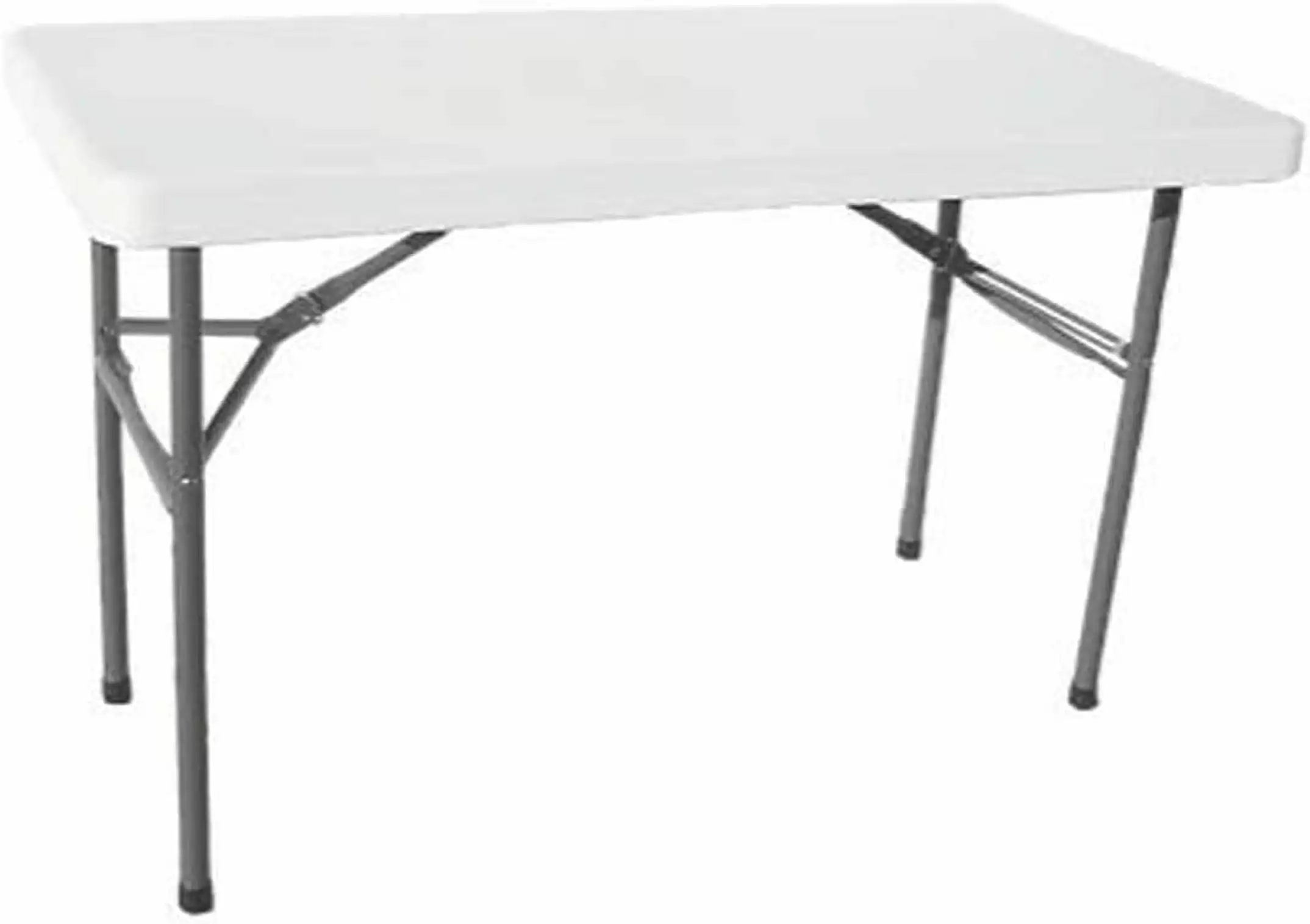 Plastic Folding Table Polyethylene Sturdy Outdoor Table Lightweight Weddings Parties 30 x 48 Inches