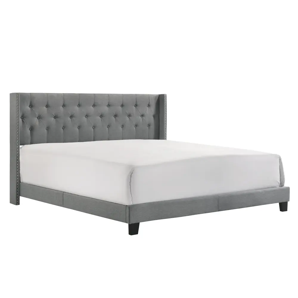 Diamond Modern Furniture CM Makayla King Upholstered Panel Bed 5267GY-K