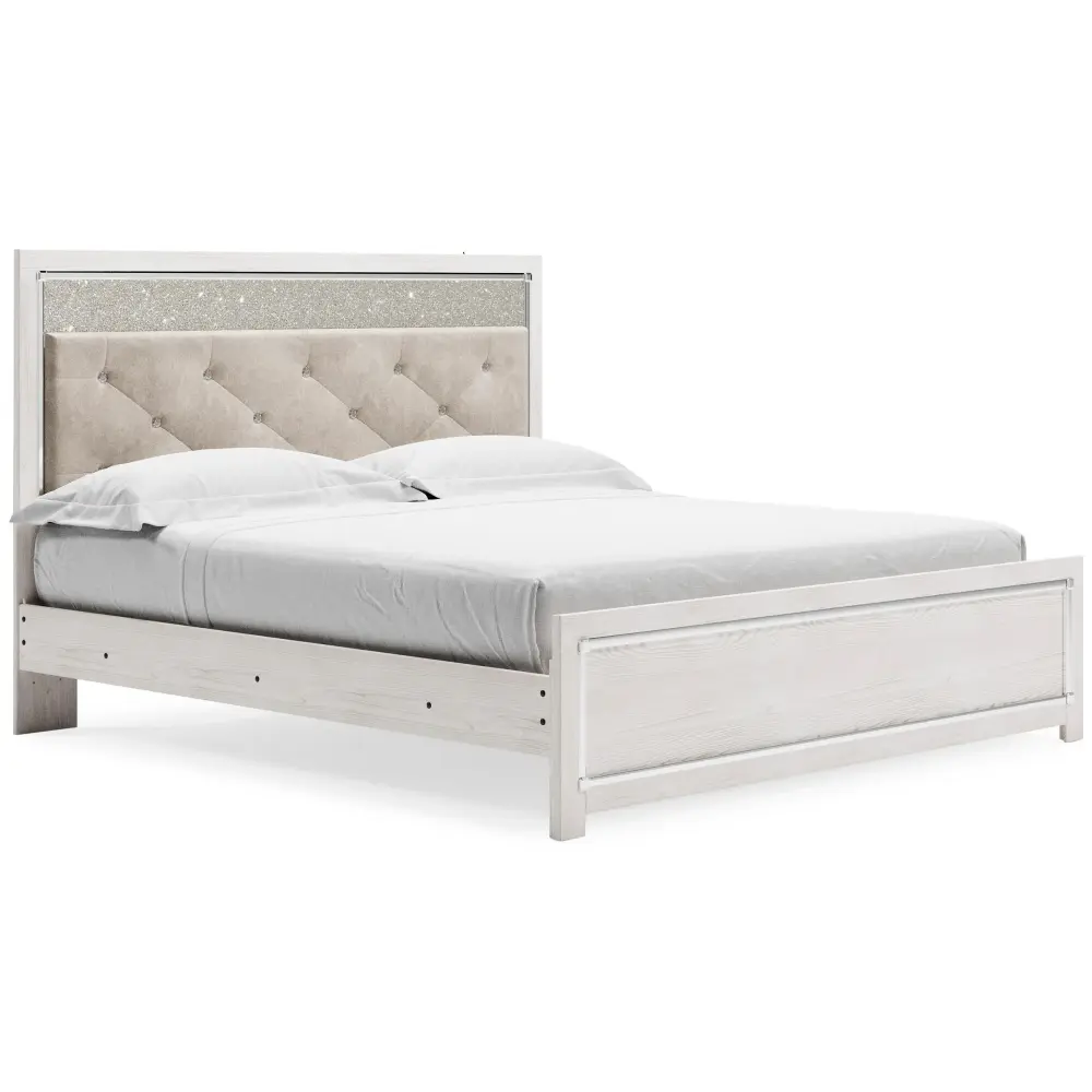 Diamond Modern Furniture Restricted Design Altyra King Upholstered Panel Bed B2640-58/B2640-56/B2640-95/B100-14