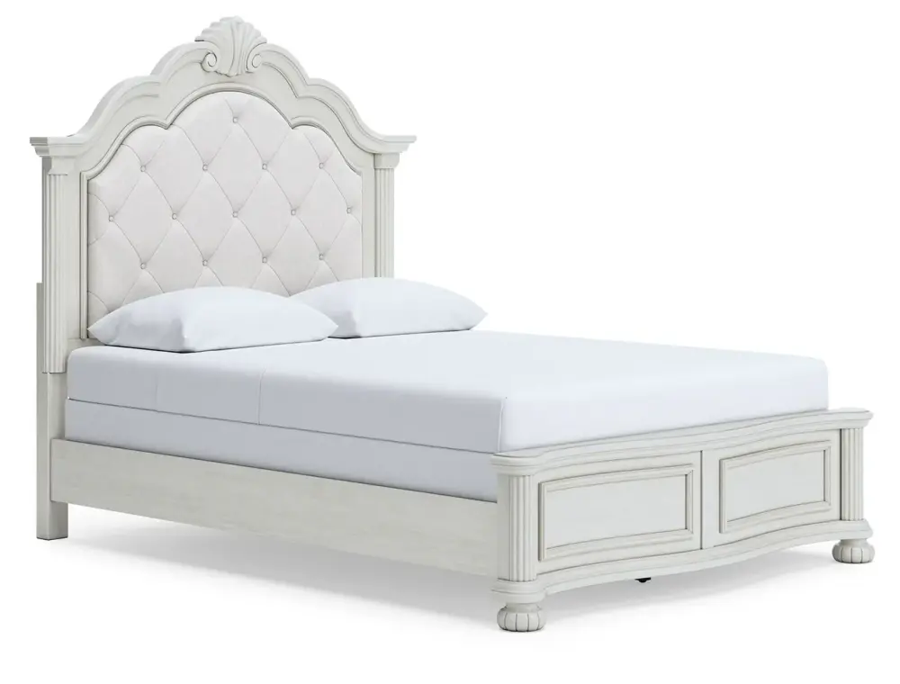 Slatted Headboard Montelaine - Upholstered Panel Bed