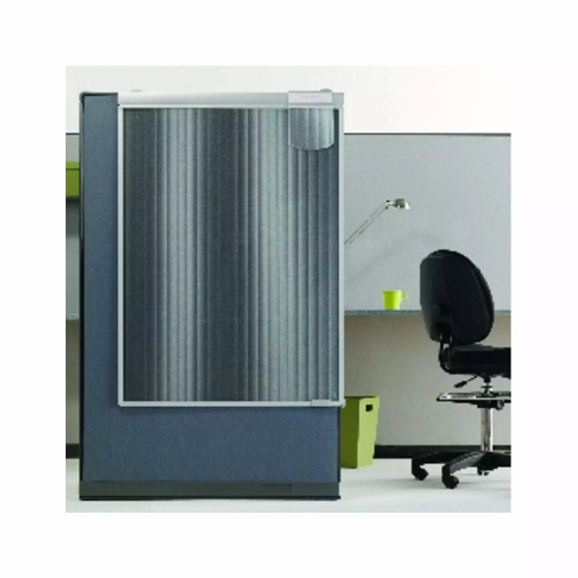 Quartet Sliding Workstation Privacy Screen, 36" x 48" Desk-Mounted Partial Length Cubicle Panel