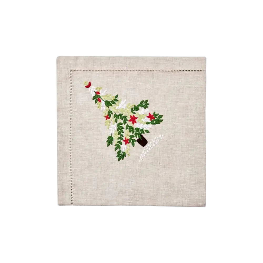 Flax Holiday Tree Napkins Adjust 8