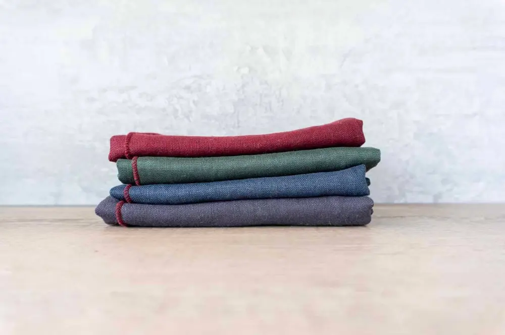 Linen Napkins - Holiday Darks Mix (Set 4)