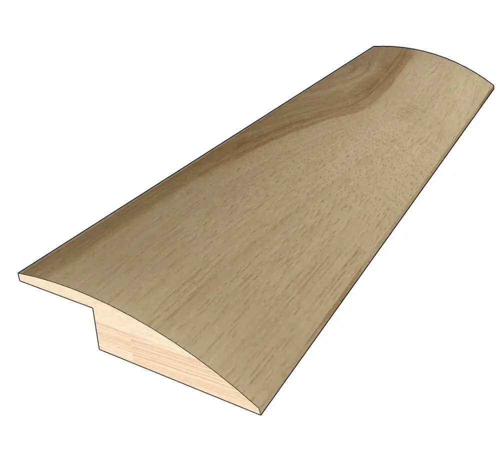 Natural Hickory 0.50 . Thick x 1.50 . Wide x 78 . Length Hardwood Overlap Reducer Molding