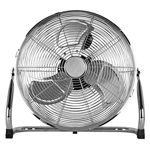 Status Floor Fan | 16 Inch Portable Fan | 3 Speed Flexible Angle Fan | Chrome | S16CFLOORFAN1PKB