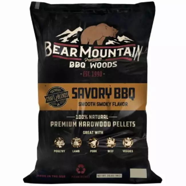 20 lbs Savory BBQ Pellet Pellet Smokers and Outdoor Grills