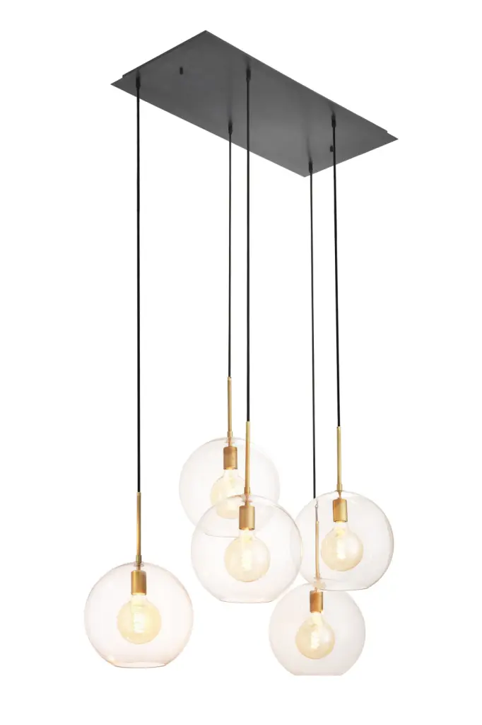 5 Light Globe Cluster Eichholtz Tango Contemporary Dining Light
